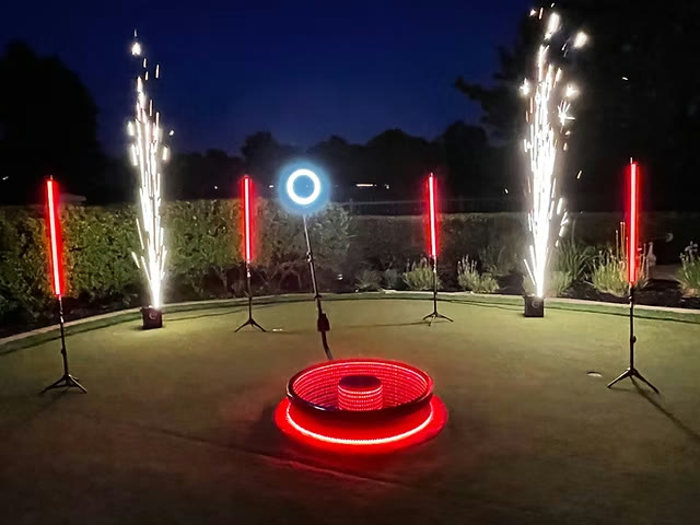Two-unit Cold Sparks setup by Perfect Picture 360